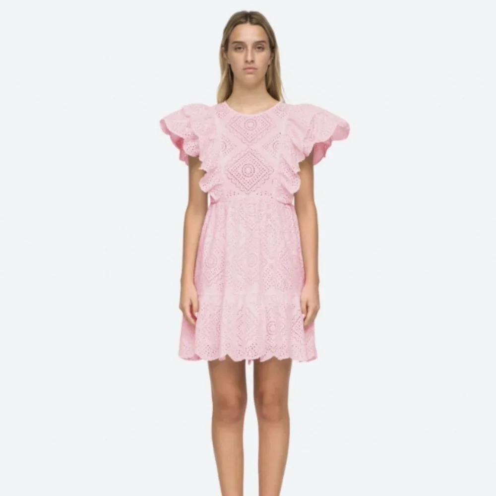 NWT Sea New York Vienne Eyelet Tunic Dress Size Small